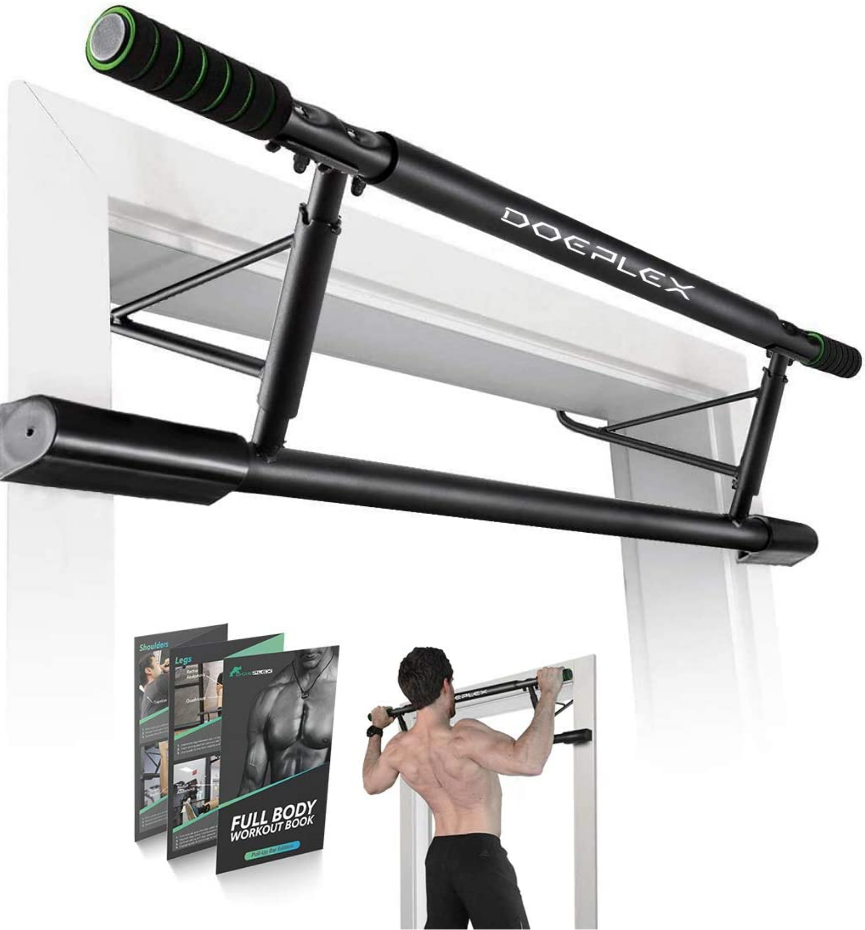 High Quality Pull Up Bar No screws - Ready to use No need to assemble US Patent
