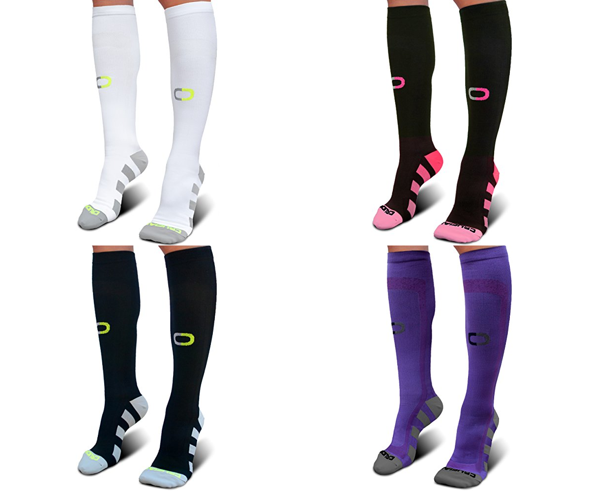 Compression Socks (20-30mmHg) for Men & Women Instant Stamina and Recovery Boost
