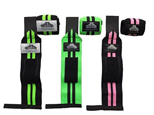 Pair of Wrist Wraps Bands to provide support for Crossfit and Weight Lifting - Everyday Crosstrain