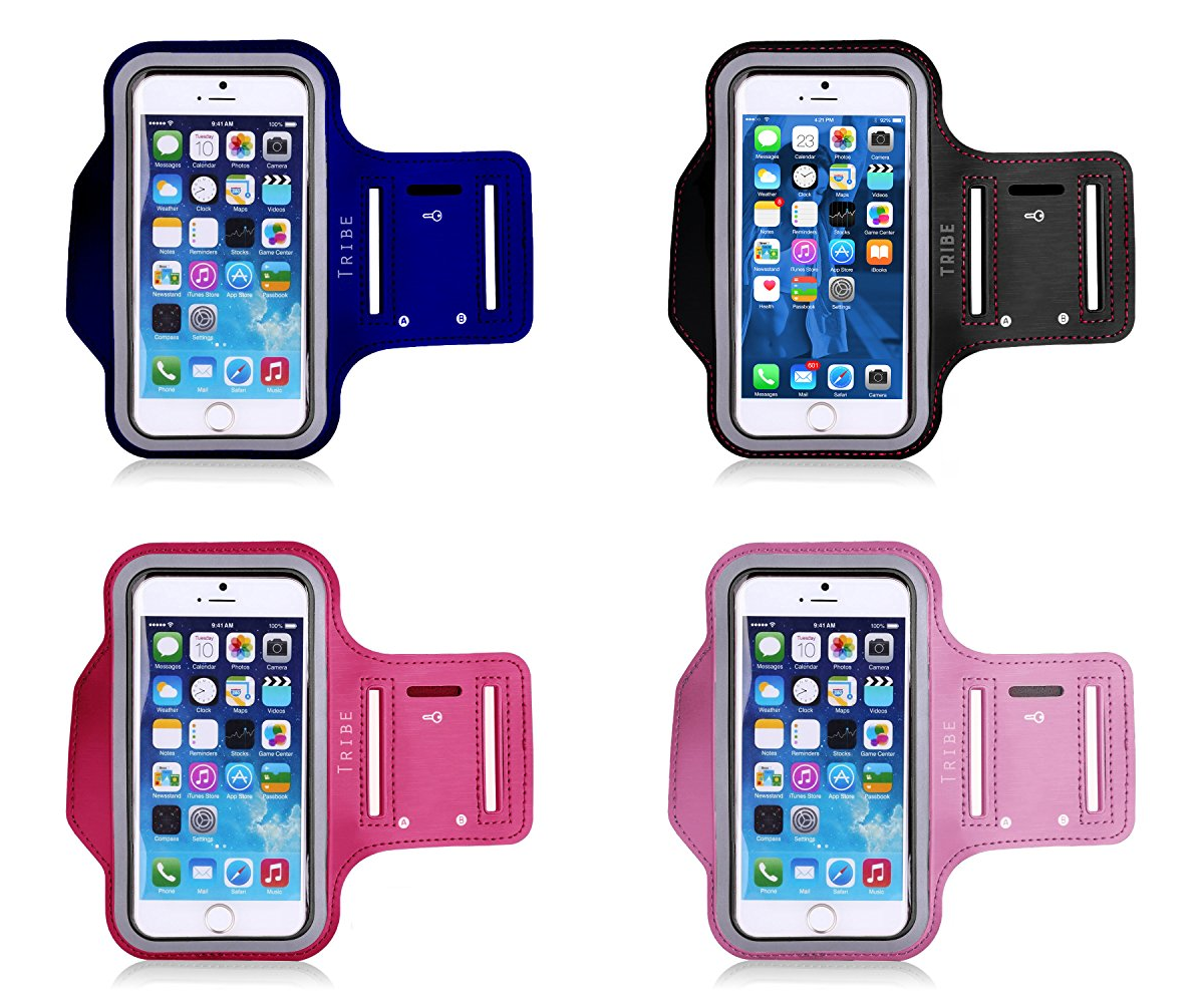 Water Resistant Cell Phone Armband: 5.2 Inch Case Universal to match All Phones - Everyday Crosstrain