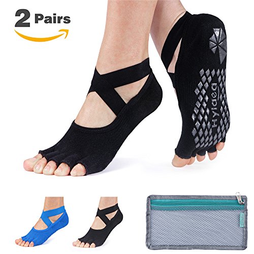 Women's Yoga Toeless Socks With Silicone Grips