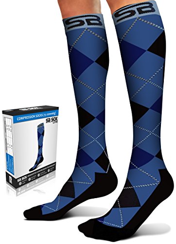 Lite Compression Socks for Men & Women(15-20mmHg) for Sports, Medical, Pregnancy - Everyday Crosstrain