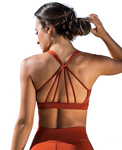 RELLECIGA Women's Strappy Padded Sports Bra Yoga Bra Tops : :  Clothing, Shoes & Accessories