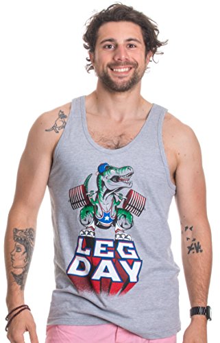Leg Day | Funny Weight Lifting Olympic Barbell Training - Men Workout Tank Top - Everyday Crosstrain