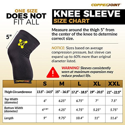 Knee Compression Sleeve Support for Sports Joint Pain Relief and
