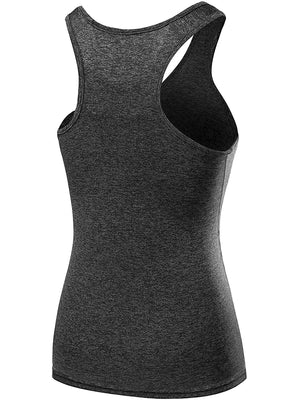 Neleus Women's 3 Pack Compression Base Layer Dry Fit Tank Top