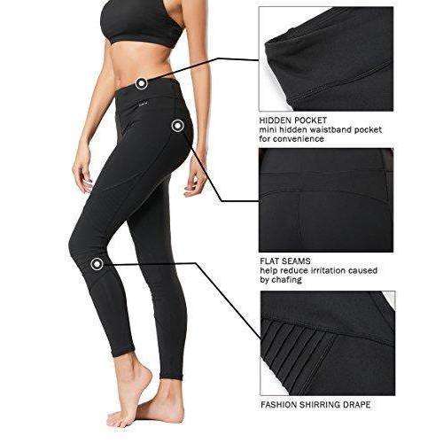 CompressionZ High Waisted Capri Leggings for Women Tummy Control - Workout  Yoga Pants