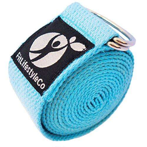 Yoga Strap for Stretching, (10+ Colors,6 Feet/8 Feet) Yoga Bands with  Adjustable D-Ring Buckle, Cotton Yoga Belt for Fitness, Yoga, Pilates,  Physical