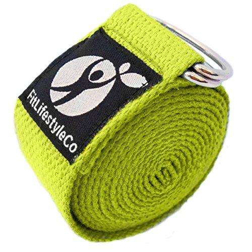 Yoga Strap - Best For Stretching - 6 Colors - Durable Cotton With Meta -  Everyday Crosstrain
