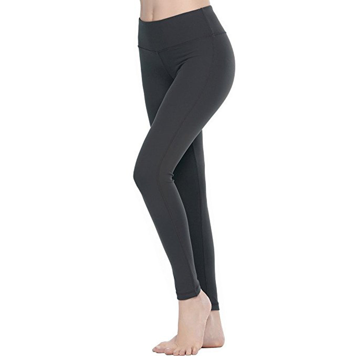 Buy Oalka Women Yoga Pants Workout Running Leggings, Outside Pockets Black,  Small at