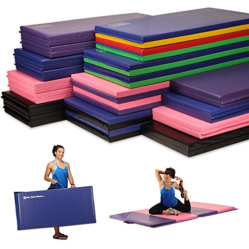 Portable Folding Exercise Gymnastics Mats great for any workout.  With Handles - Everyday Crosstrain