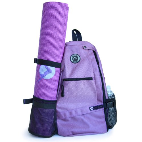 1pc Purple Yoga Mat Backpack Sports Fitness Storage Bag, Large Size