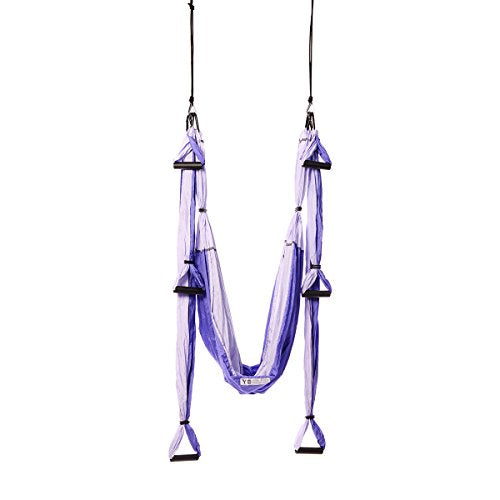 Purple Yoga Trapeze - Yoga Swing / Sling / Inversion Tool For Deep Core  Strength