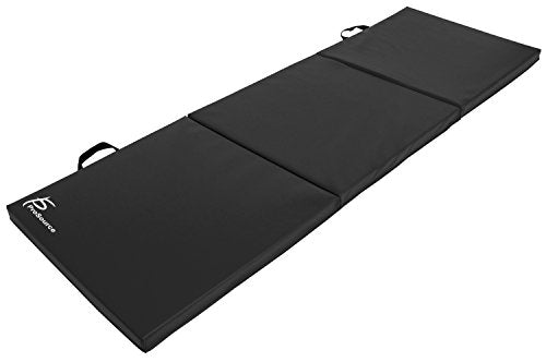 Tri-Fold Folding Thick Exercise Mat 6’x2’ with Carrying Handles for Gymnastics - Everyday Crosstrain