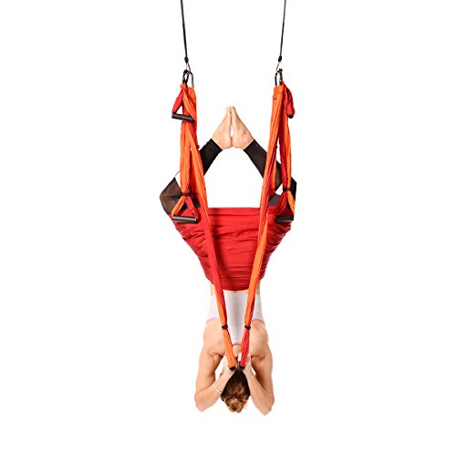 YOGABODY Naturals Yoga Trapeze [Official] – Yoga Swing/Sling/Inversion Tool  with Free DVD, Orange,  price tracker / tracking,  price  history charts,  price watches,  price drop alerts