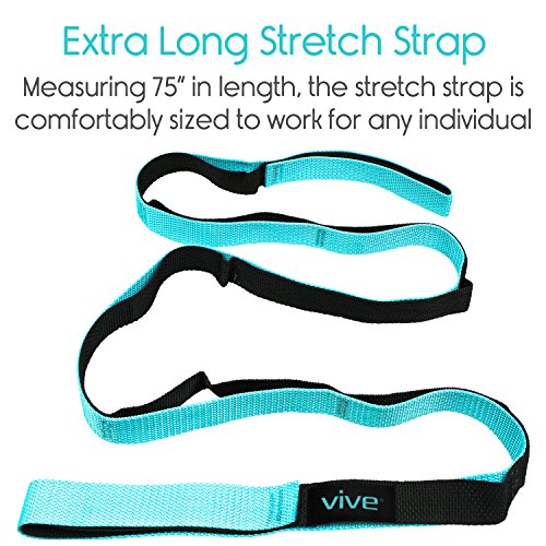 Stretch Strap Band to Improve Flexibility. Yoga Strap Exercise, Physical Therapy - Everyday Crosstrain