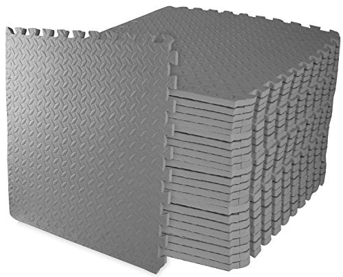Puzzle Exercise Mat High density EVA foam Interlocking Tiles, Non-slip surface - Everyday Crosstrain