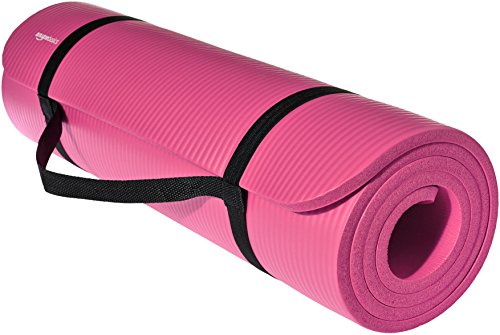 Vital Therapy Thick High Density Anti-Tear Yoga Mat - Pink - Comfortable  and Durable