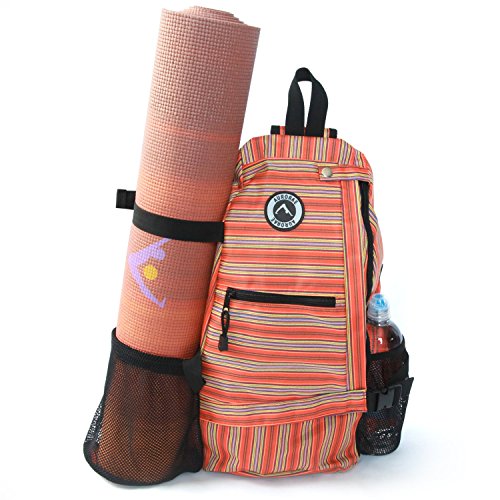  AURORAE Yoga Mat/Gym Cross-body Travel Sling Back Pack. Mat  sold separately. : Yoga Kit : Sports & Outdoors
