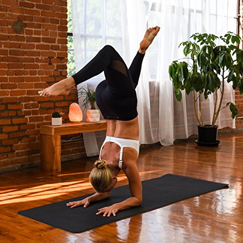 Everlast FIT Yoga Essential 4PC Kit - Yoga Mat, Yoga Strap & 2 Yoga Blocks  - Great for Yoga, Pilates, Gym, Improve Balance, Flexibility, Stretching 
