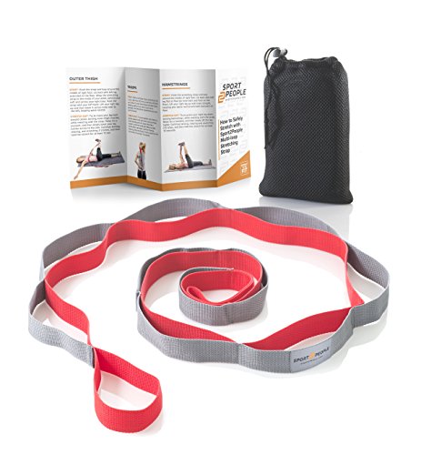 Durable Yoga Strap for Stretching and Rehabilitation. Stretch Band with 12 Loops - Everyday Crosstrain