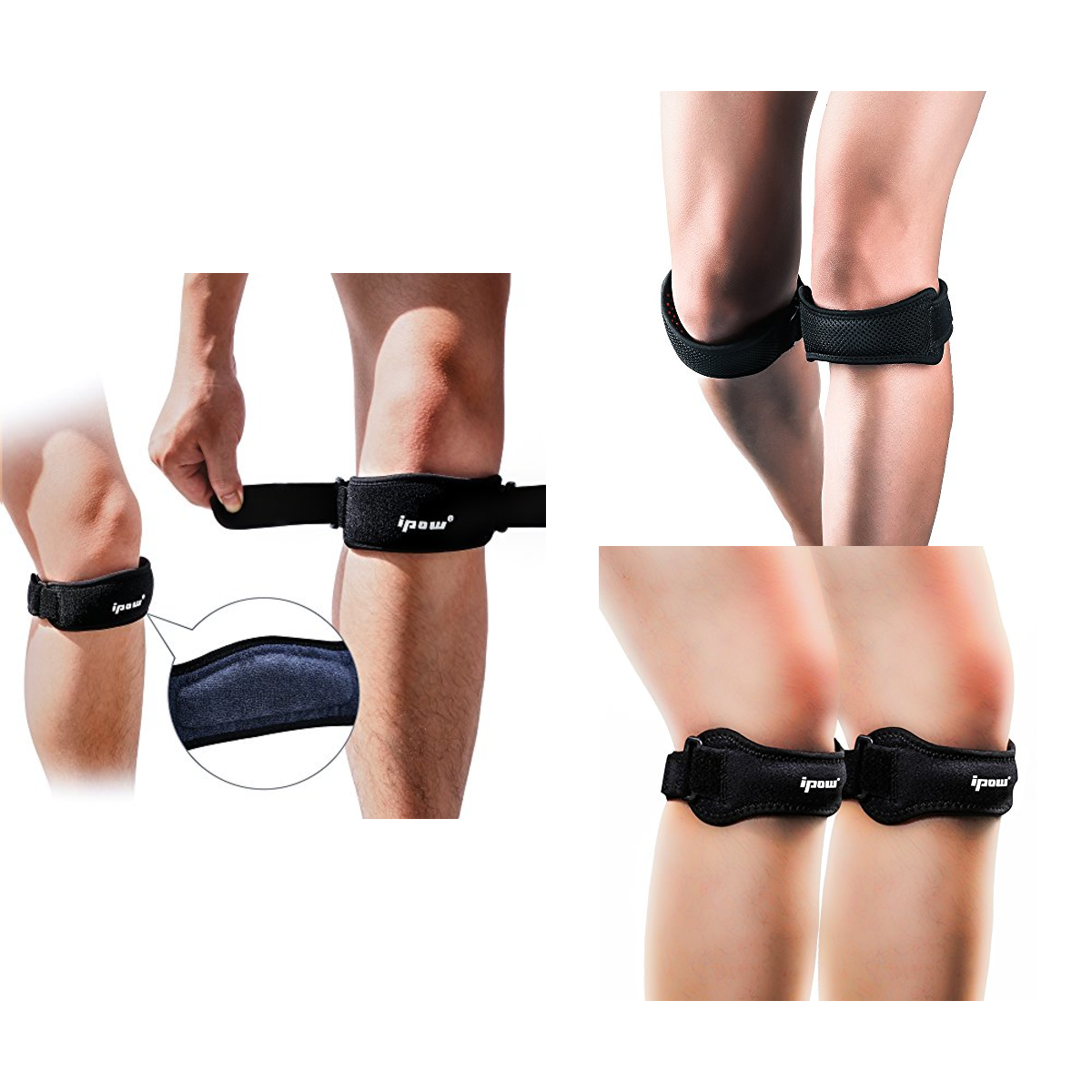 2 Pack Knee Pain Relief and Stabilizer Knee Strap Brace Support for sport pain - Everyday Crosstrain