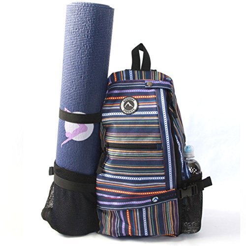 Aurorae Yoga Multi Purpose Cross-body Sling Back Pack Bag. Mat